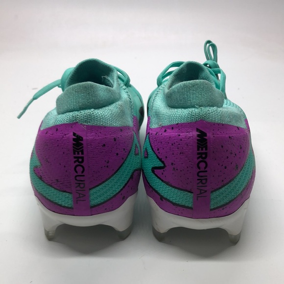 Mens Zoom Vapor 15 Pro FG Teal/Purple DJ5603-300 USED Sz 10 - Picture 4 of 15